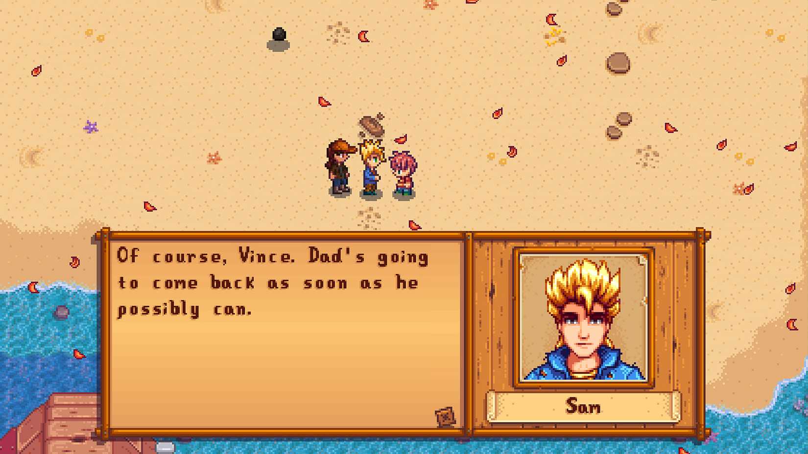 Stardew Valley Sam heart event
