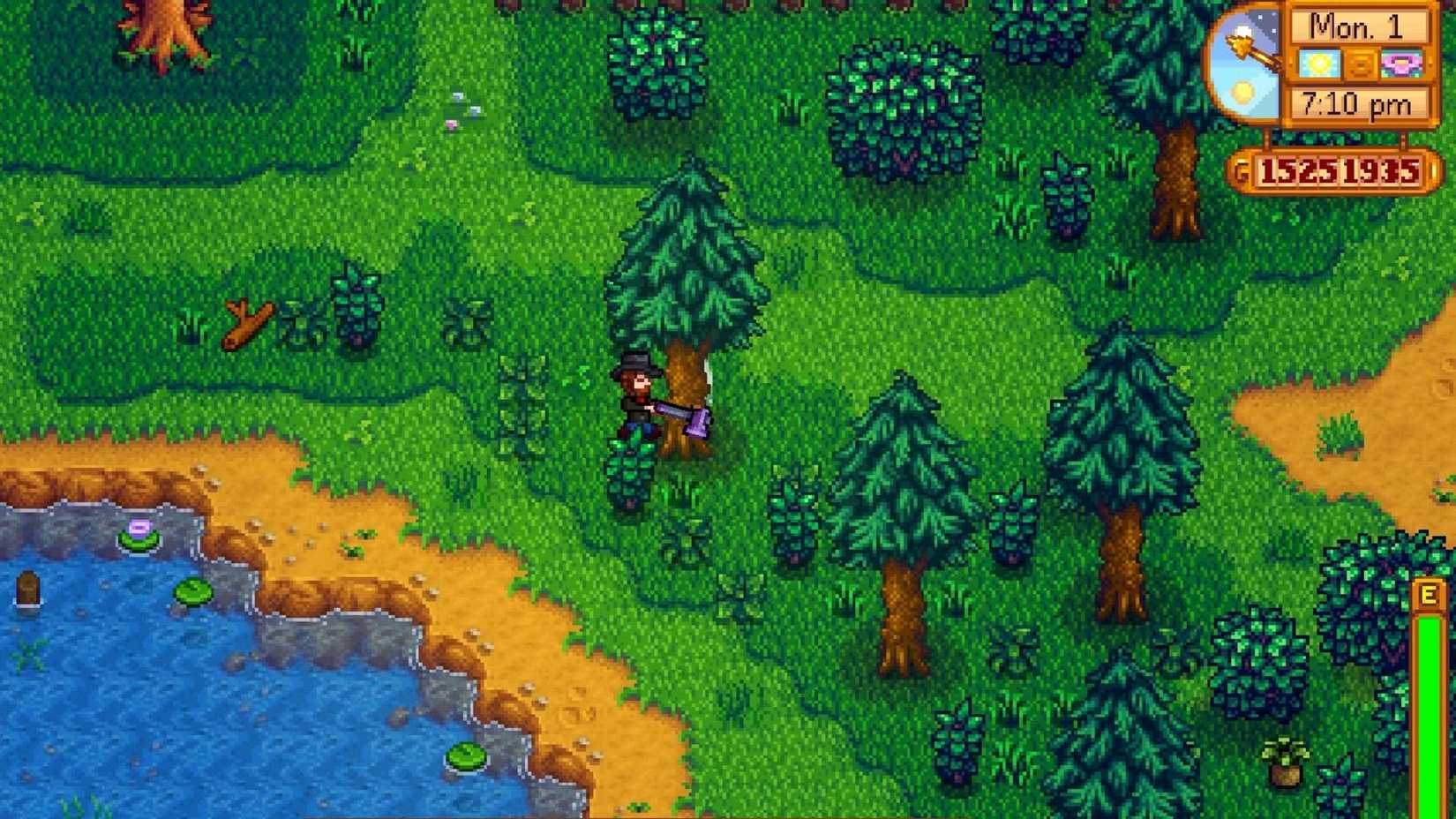 stardew valley tree chop