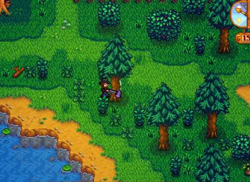 stardew valley tree chop