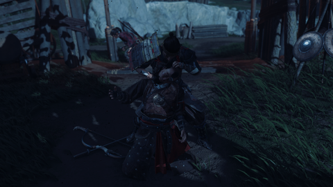 Stealth killing an enemy in Ghost of Tsushima