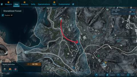 stoneblood forest auger shrine 2 location