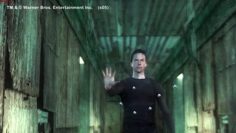 Stopping bullets in Matrix Path of Neo