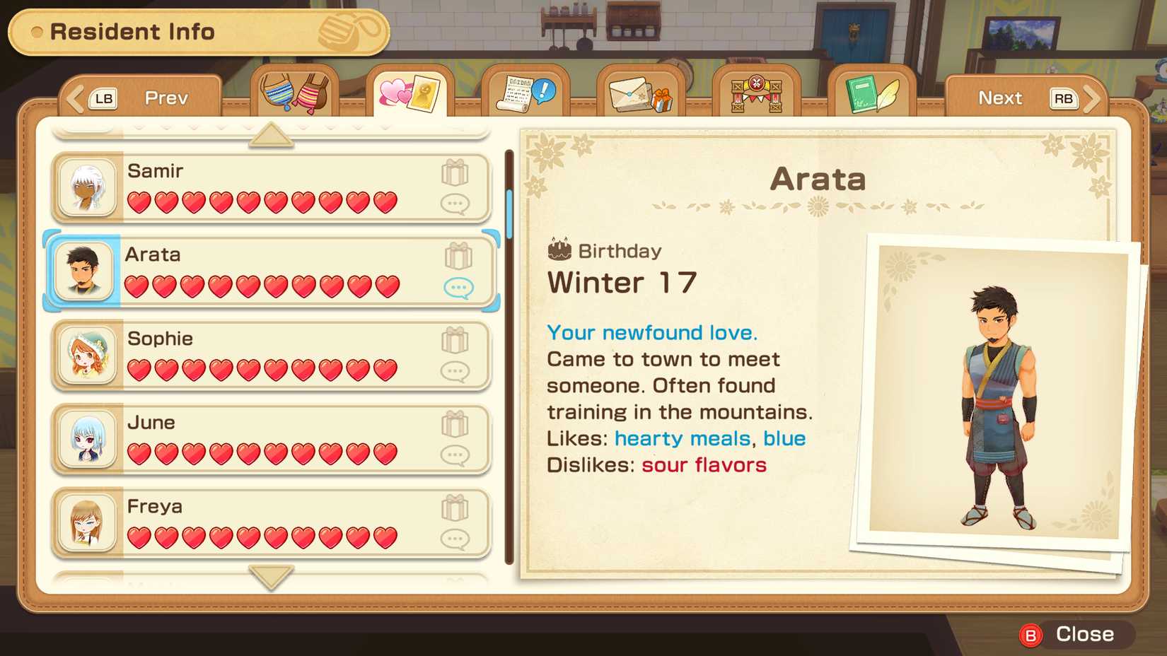 story-of-seasons-grand-bazaar-sos-gb-arata-romance-friendship-guide-heart-event - heart page