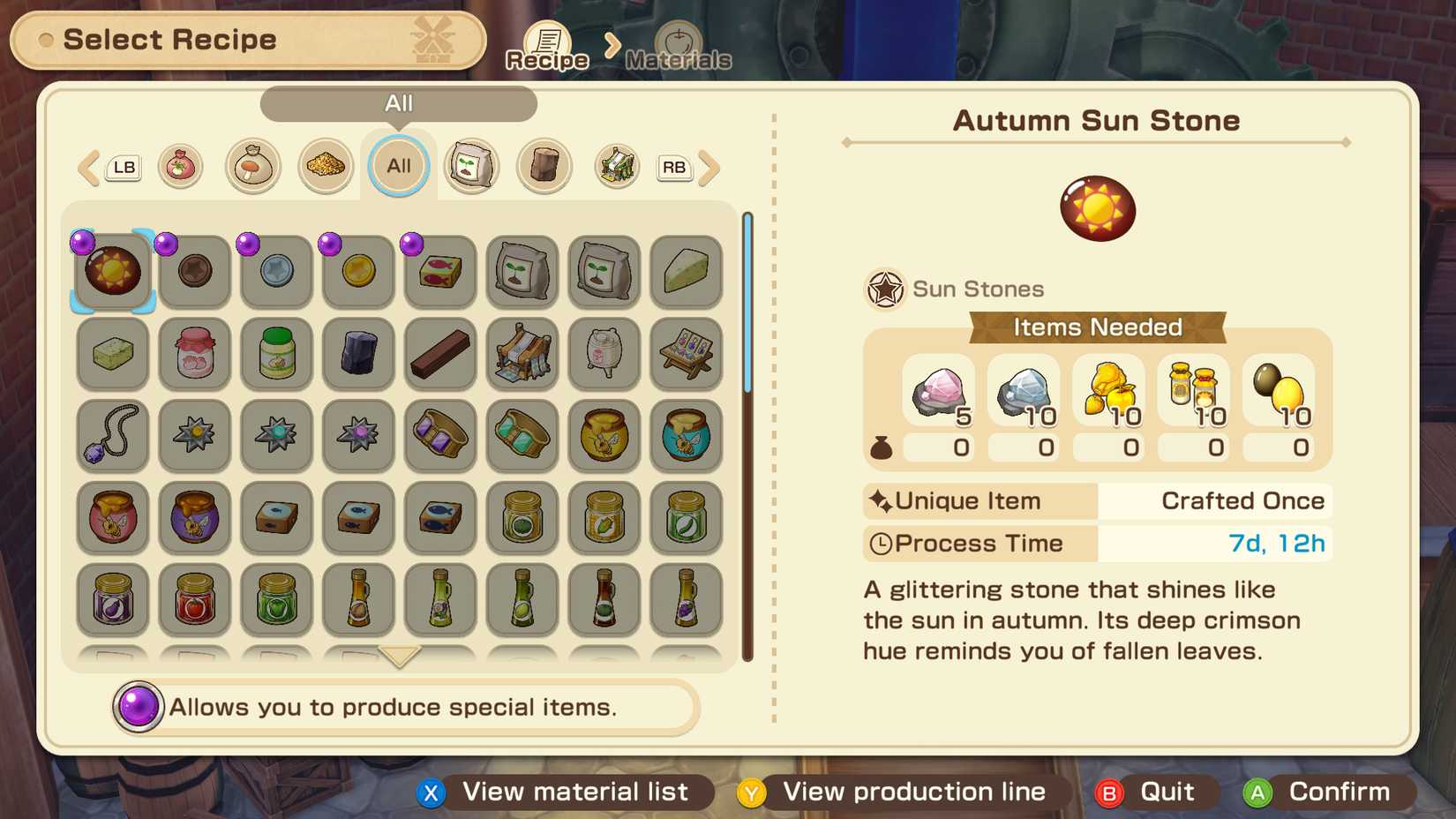 story-of-seasons-grand-bazaar-sos-gb-special-secret-windmill-item-craft-recipe-purple-wonderstone-blue-windmill