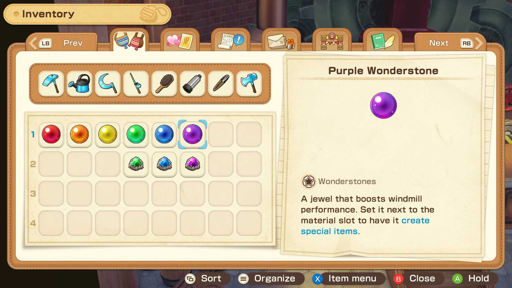 All Special Windmill Items (Purple Wonderstone) in SoS GB - Story of ...