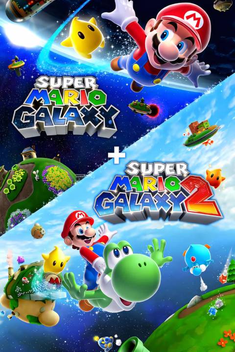 Super Mario Galaxy 1 + 2 Tag Page Cover Art