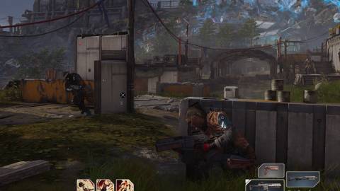 Taking cover in Outriders