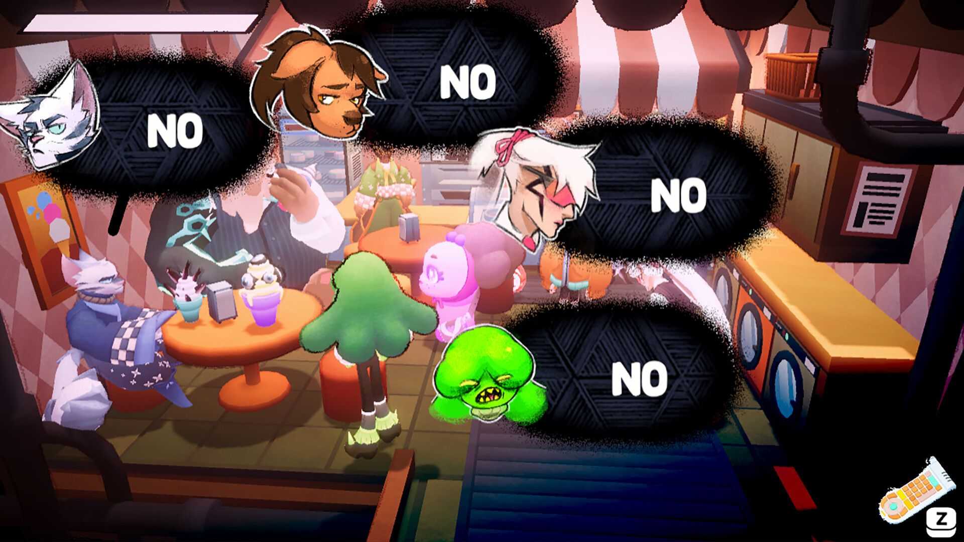 Berbicara dengan sekelompok karakter penuh warna - FREERIDE The Personality Test