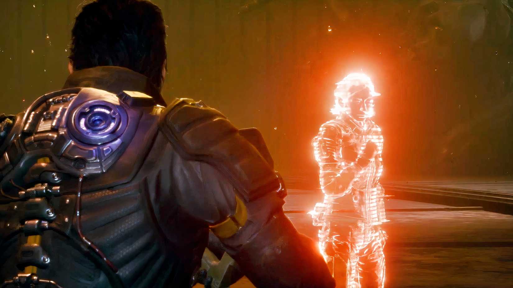 Talking to an NPC in Saros