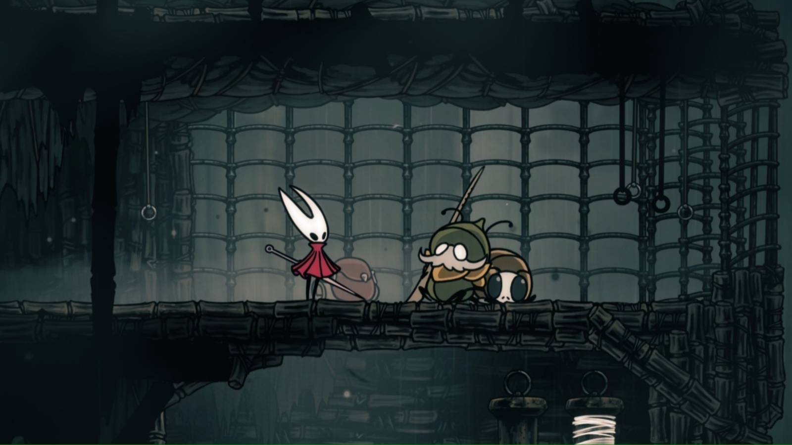 Talking to Garmond and Zaza in Hollow Knight Silksong