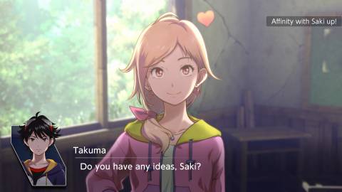 Talking to Saki in Digimon Survive