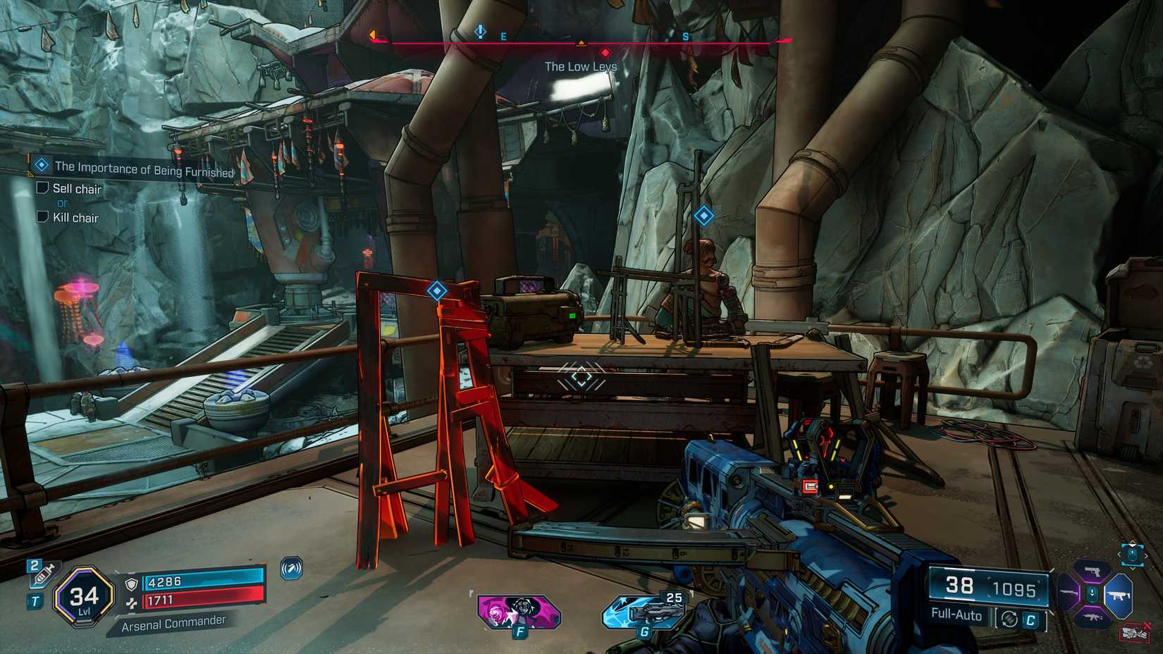 the chair and wrenching allen