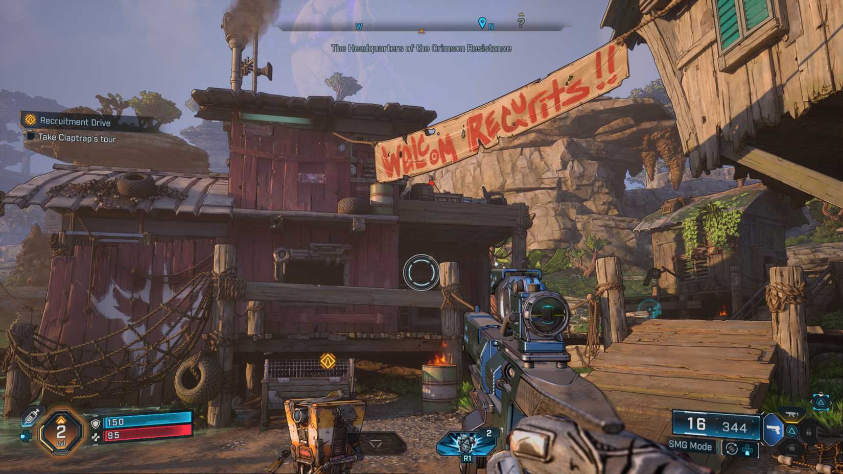 The crimson resistance entrance in Borderlands 4