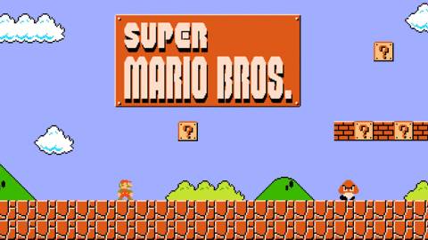 The game's official promotional art from Nintendo's web site - Super Mario Bros