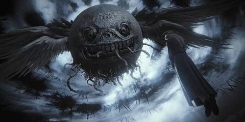 The game's signature haunting imagery - The Duskbloods