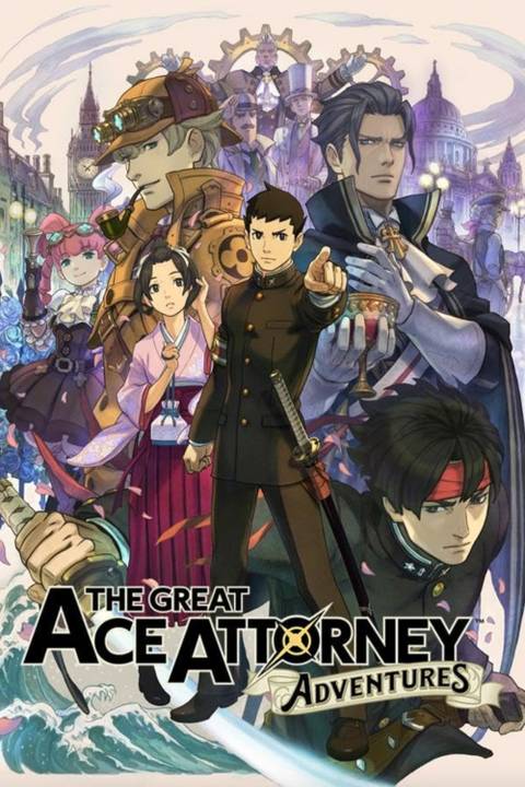 The Great Ace Attorney Adventures video game cover art tag