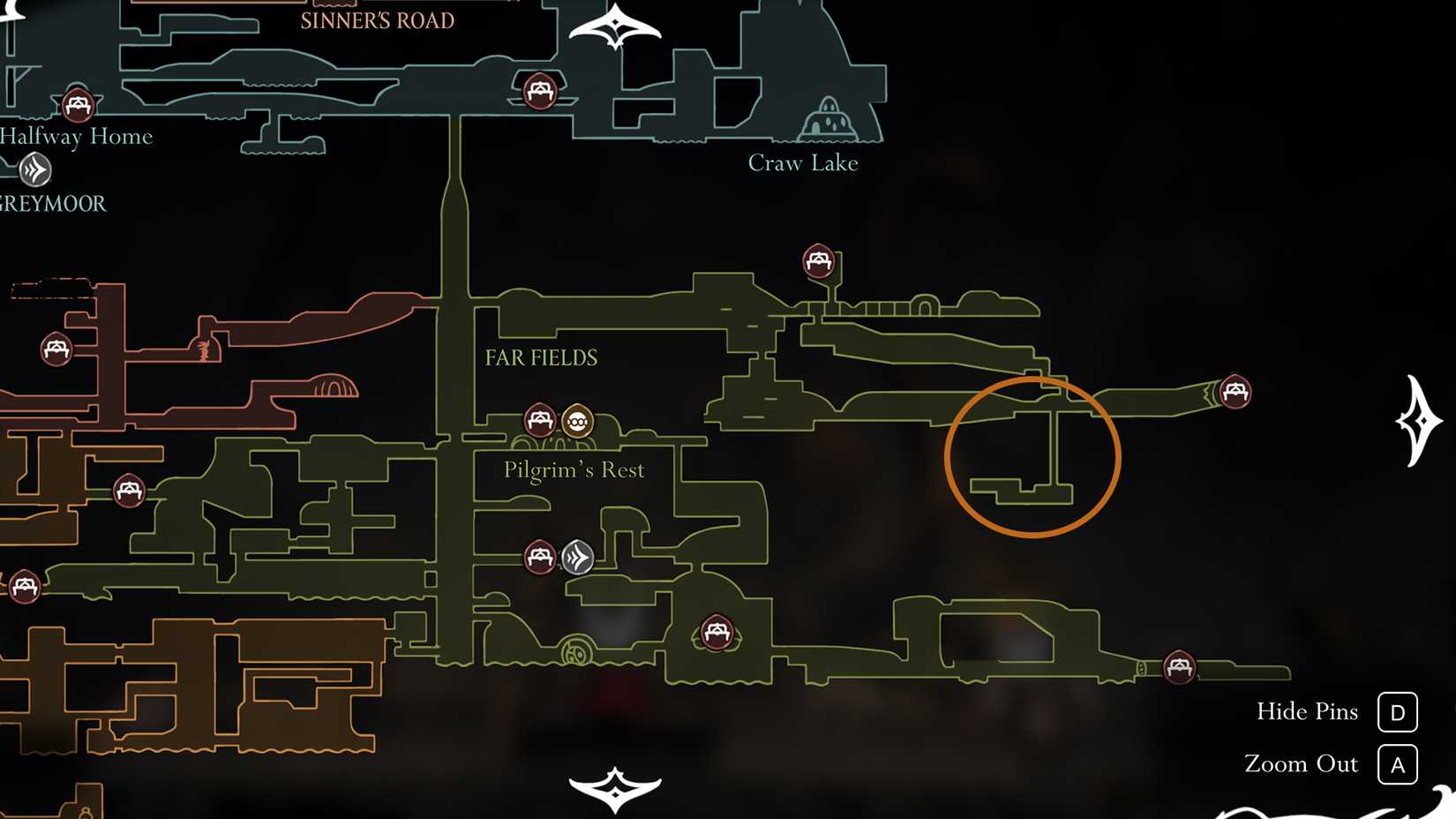 Localização da missão do Caçador Oculto em Silksong Dropraro - Como chegar à área secreta de Far Fields em Silksong