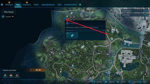 The Howl Evocarium location