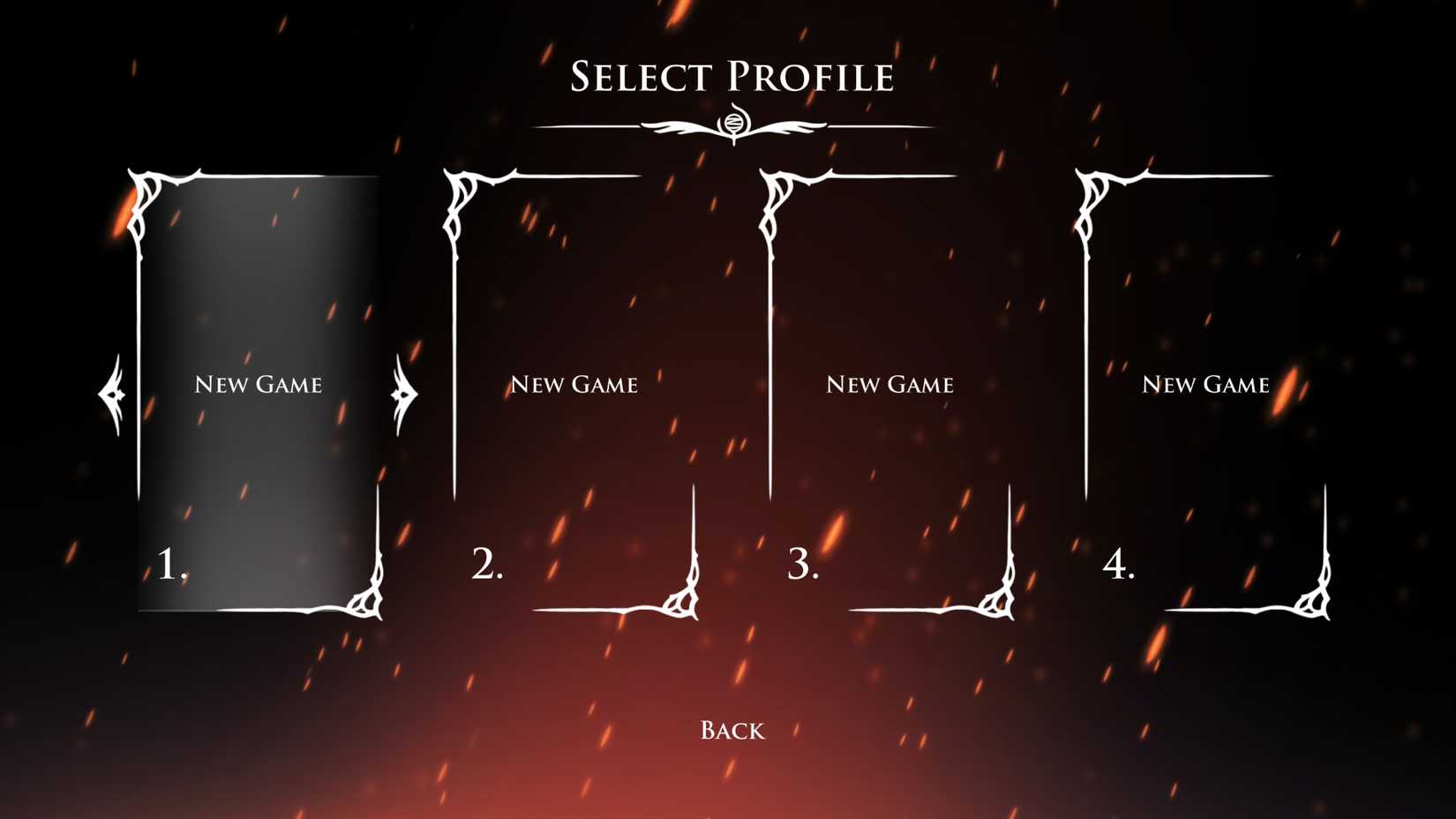 The save menu in Hollow Knight Silksong