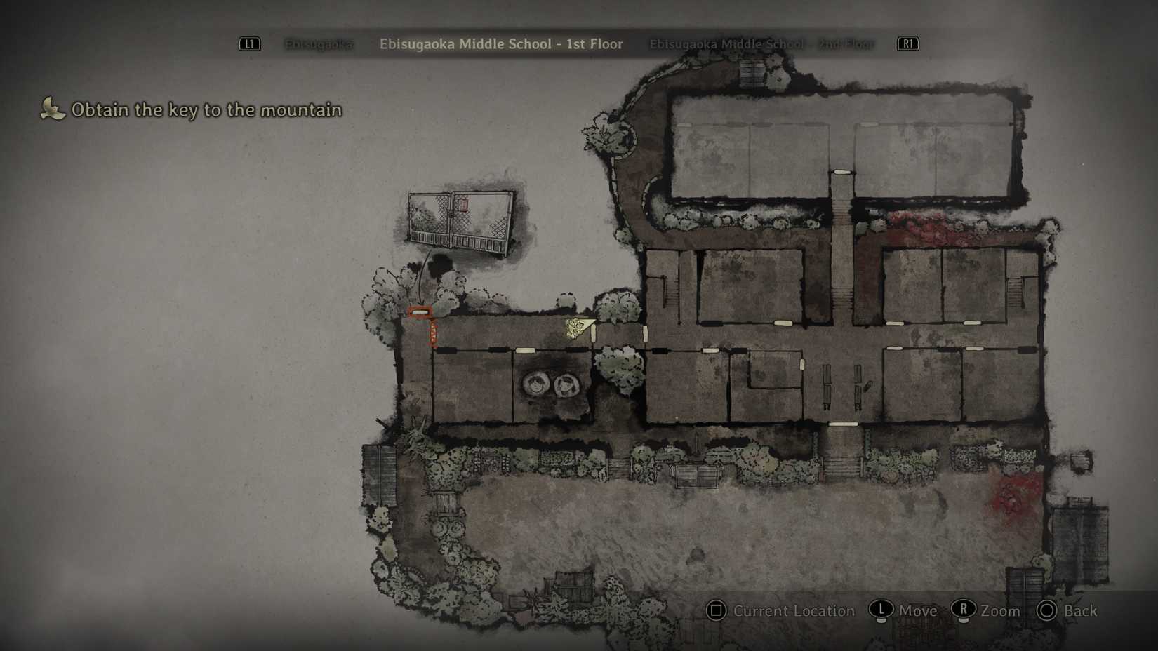 School map in Silent Hill f