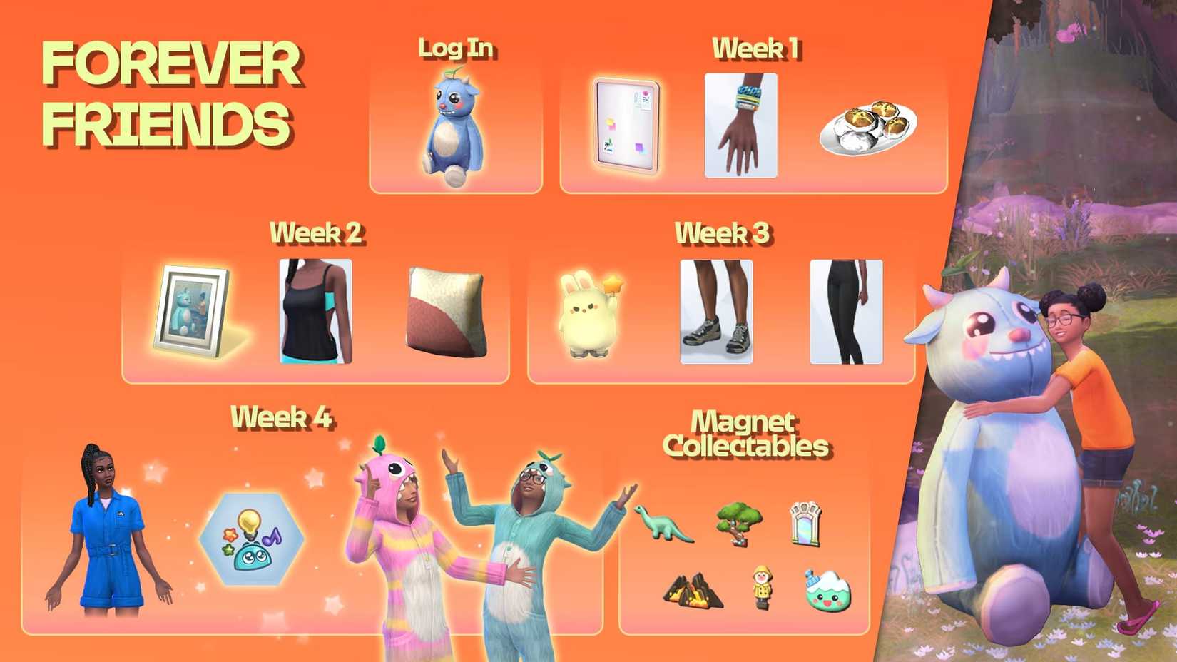 The Sims 4 All Forever Friends Freebies