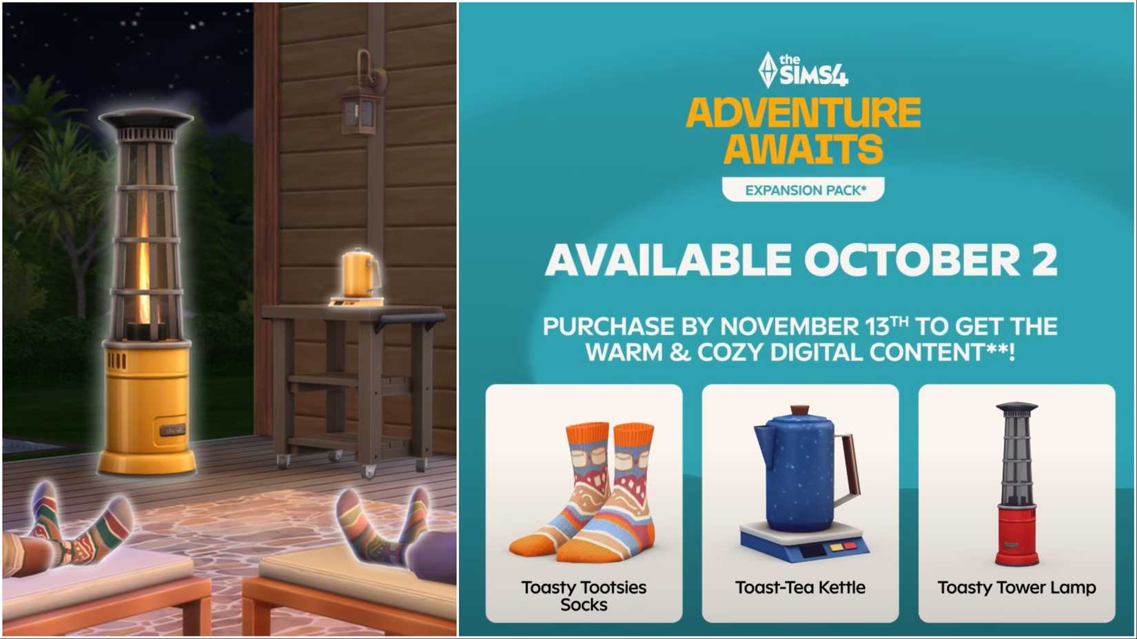 the sims 4 cozy and warm digital bundle
