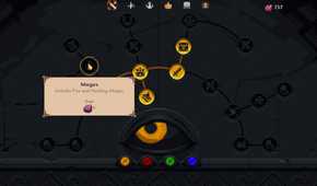 The upgrade tree in The King Is Watching