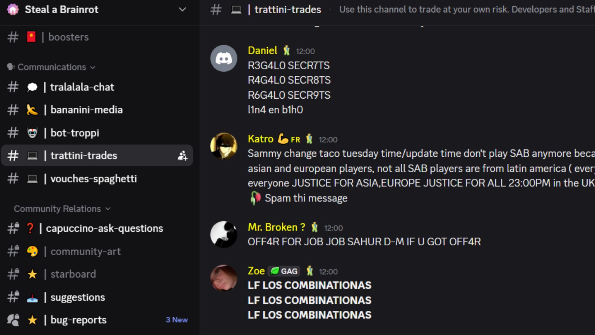 How To Trade In Roblox Steal A Brainrot Trading Discord Link Trade In Steal A Brainrot 3 
