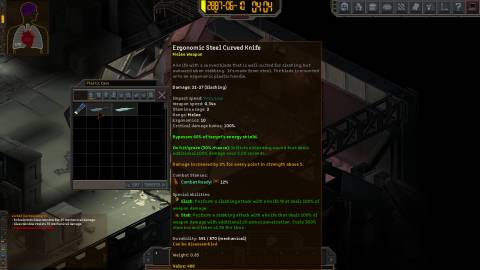 underrail 2 infusion dev image knife stats