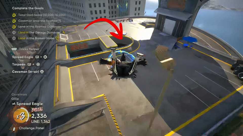 How to land in the garage dumpster Skate