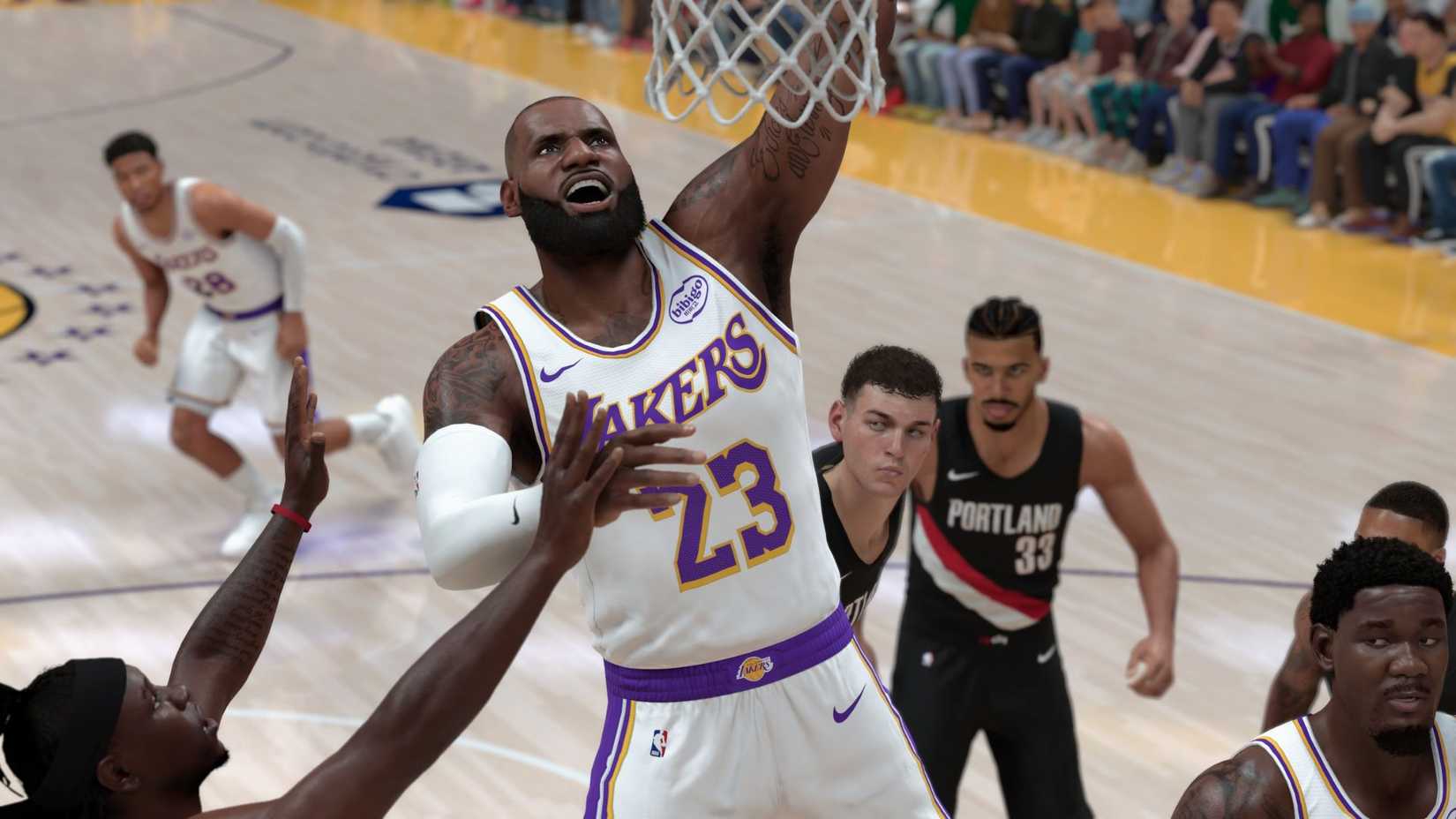 LeBron James of the LA Lakers in NBA 2K26