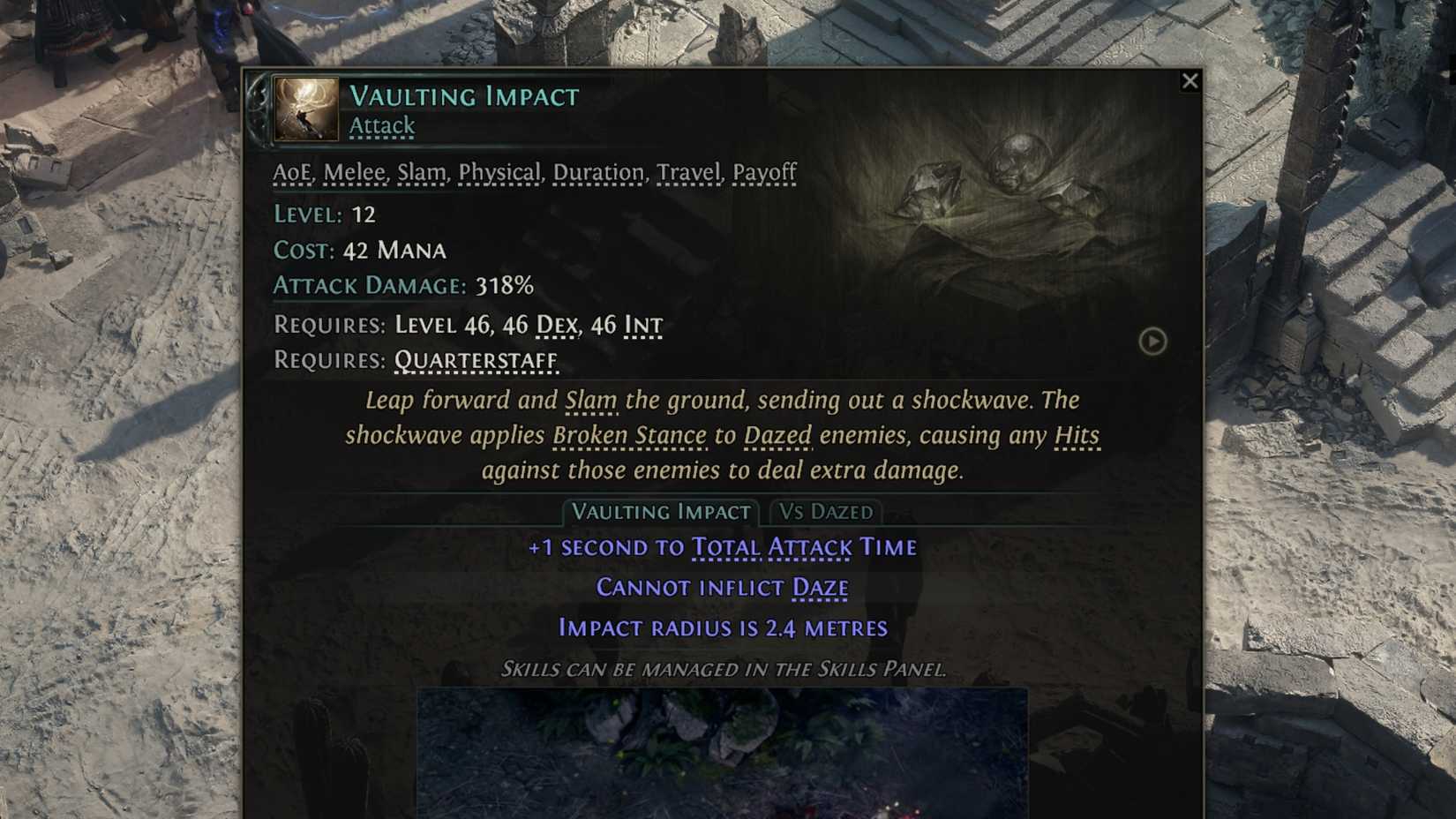 vaulting impact in path of exile 2