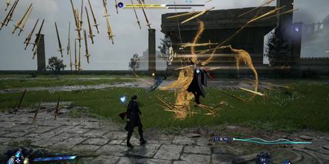 Victor charges up a powerful attack - Lost Soul Aside