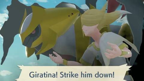 Volo summons Giratina to fight the player - Pokemon Legends Arceus