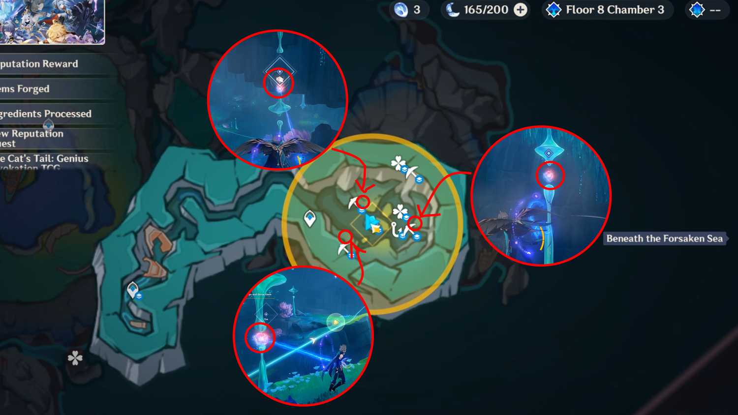 whisper beneath the waves quest kuuvahki dewdrops locations in genshin impact