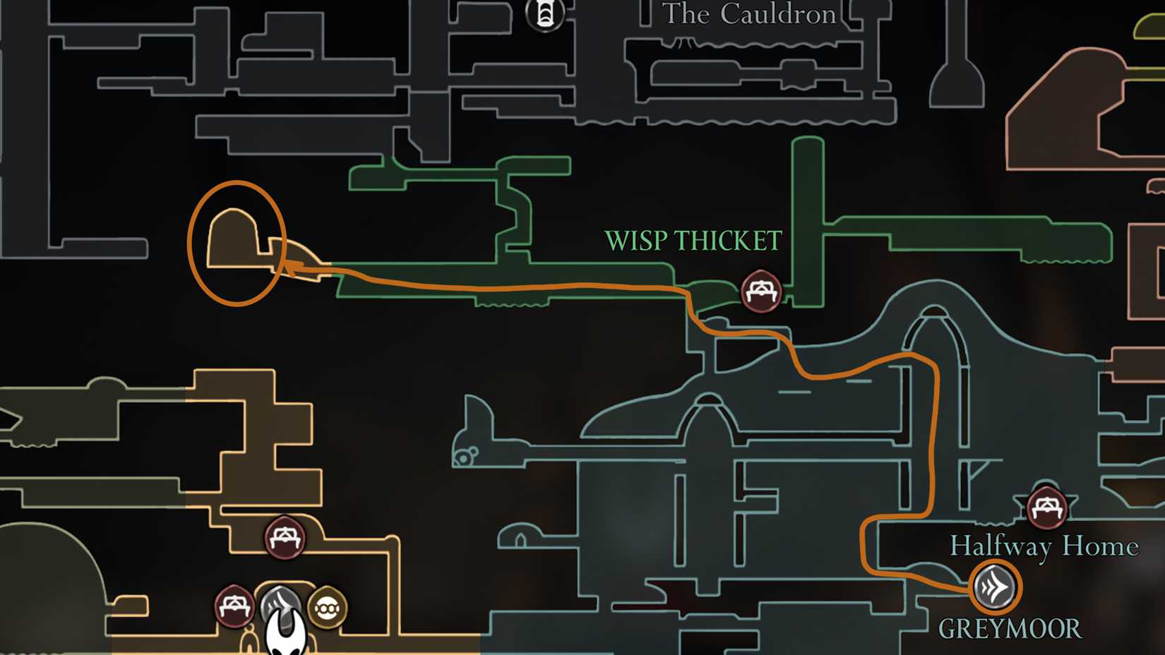 Localização da Lanterna Wispfire em Silksong Lanterna Wispfire em Silksong – Dropraro