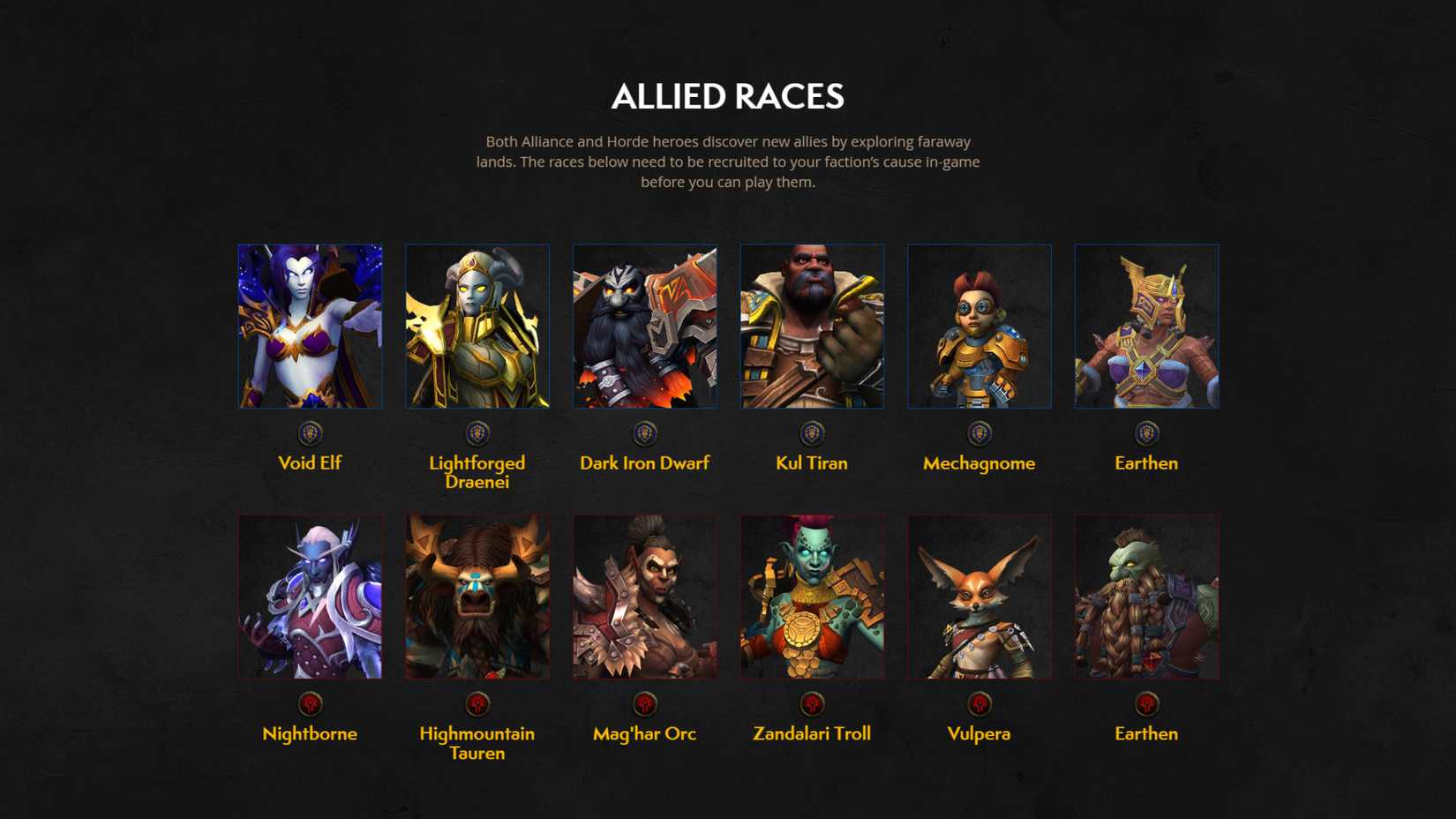 Wc3 Races After World of Warcraft: Midnight, Allied Races Should Face the Reaper
