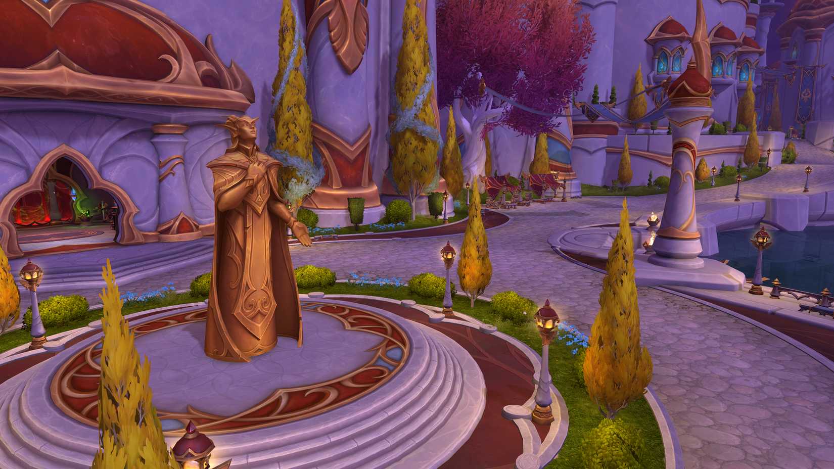 world of warcraft midnight silvermoon quel'thalas eversong woods statue