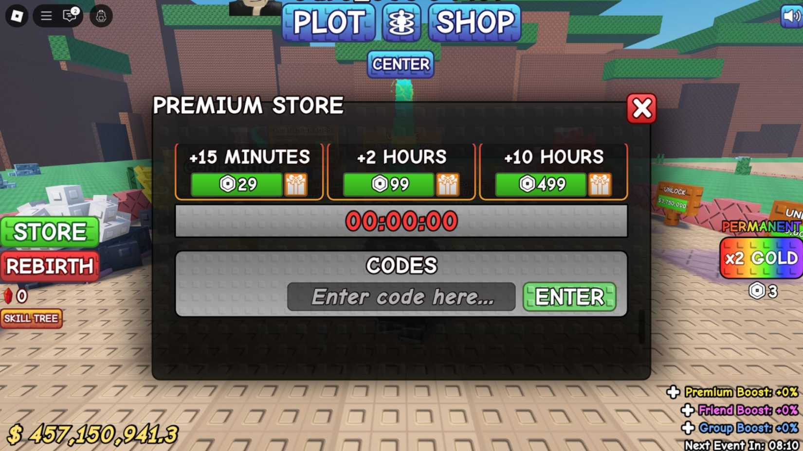 Your Goblin Mine - the codes tab