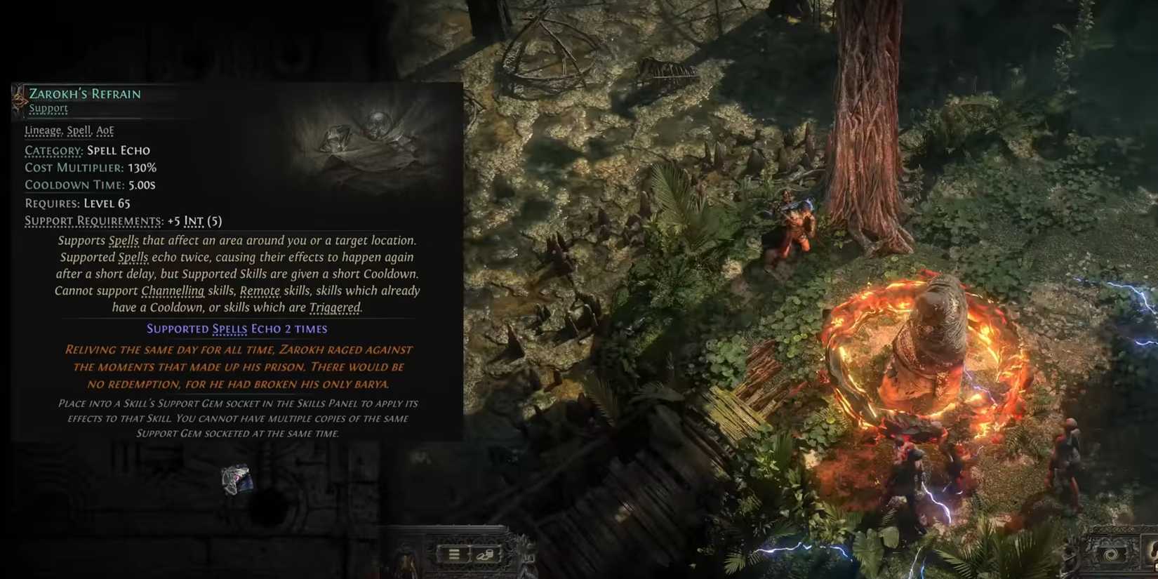 Jewelry in the path of EXILE 2, which restrains Zarokh's lineage