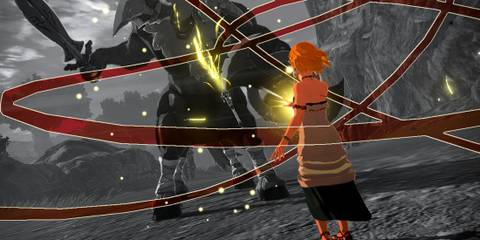Zelda using her time-based powers to defeat a Lynel - Hyrule Warriors Age Of Imprisonment