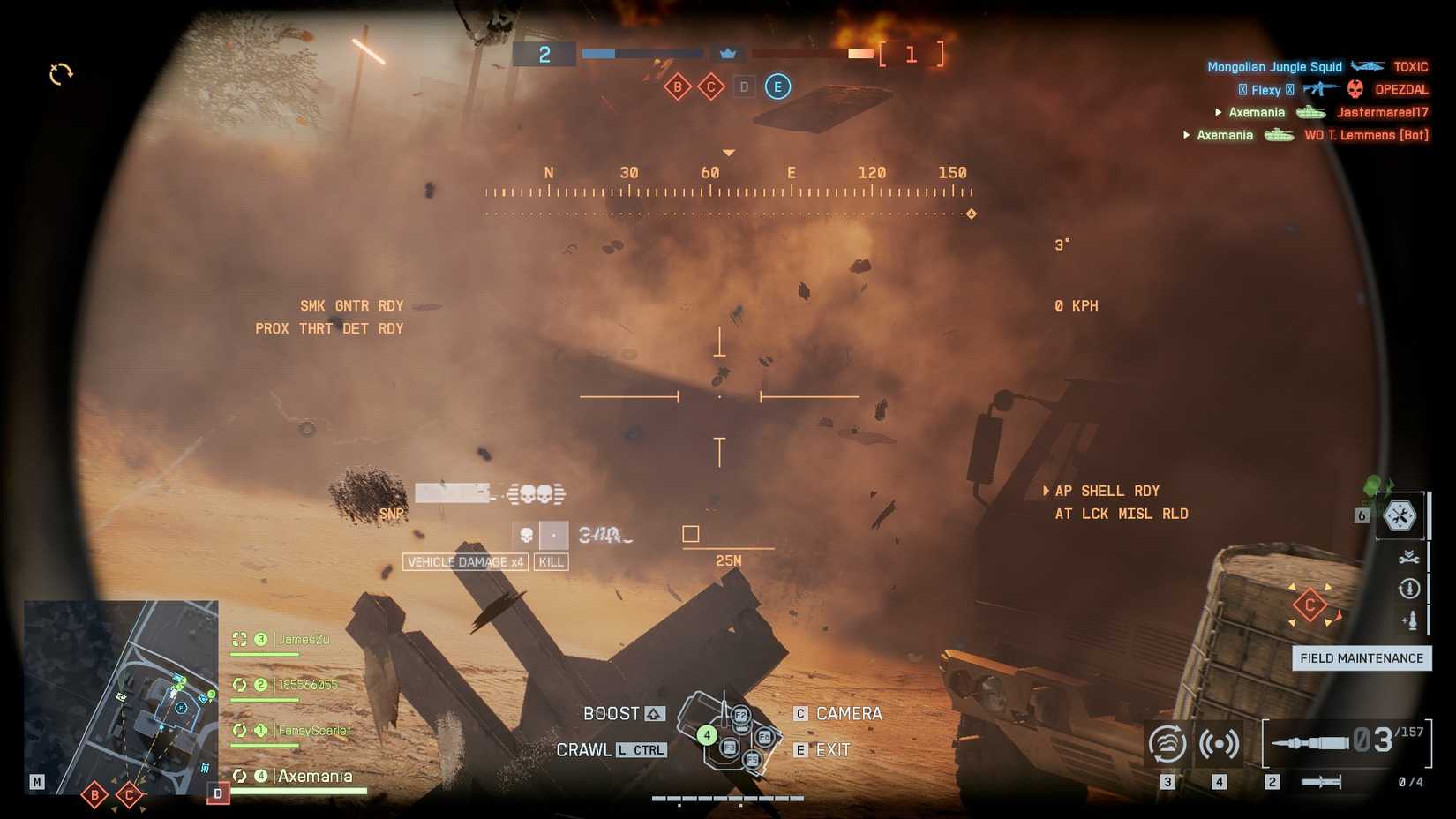 Destroying an APC in BF6