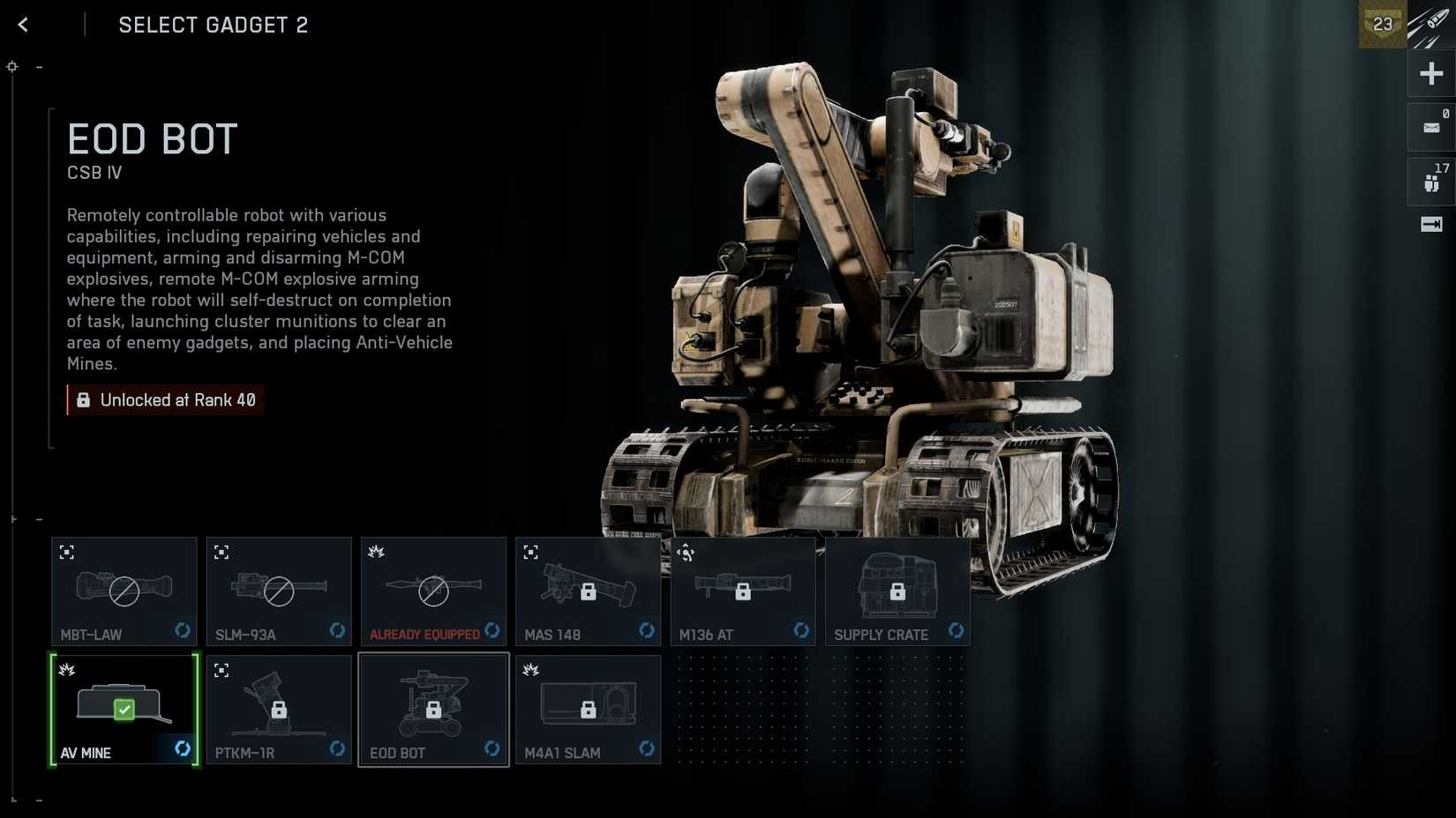 Robô BF6 EOD Melhores equipamentos para Engenheiro em Battlefield 6 – Dropraro