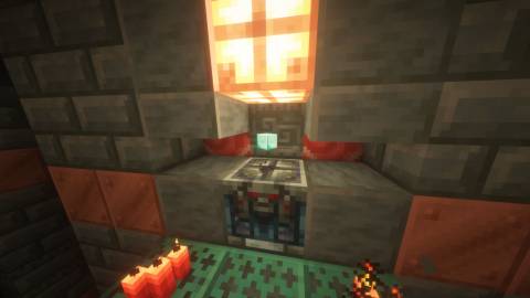 Minecraft Diamond Block from Ominous Vault in Trial Chamber