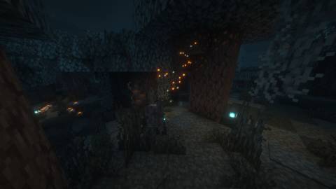 Minecraft Creaking Creating Resin Clumps In Pale Garden