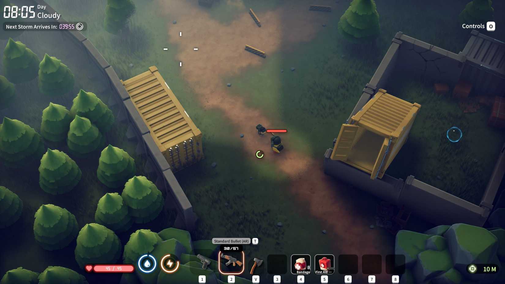 Path to bandit camp in Escape From Duckov Ground Zero map