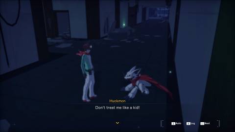 Huckmon and Tamer Personality Change Convo Digimon Story Time Stranger