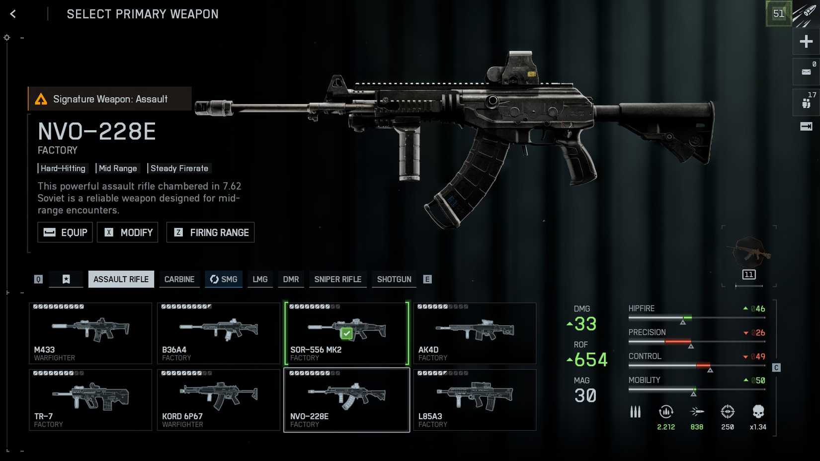 BF6 NVO-228E Stats