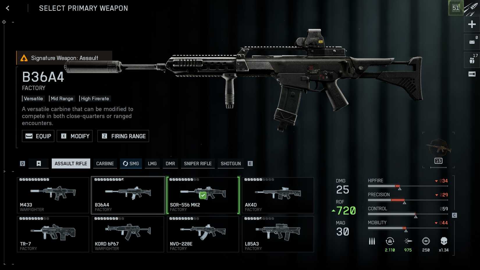 BF6 G36 Stats
