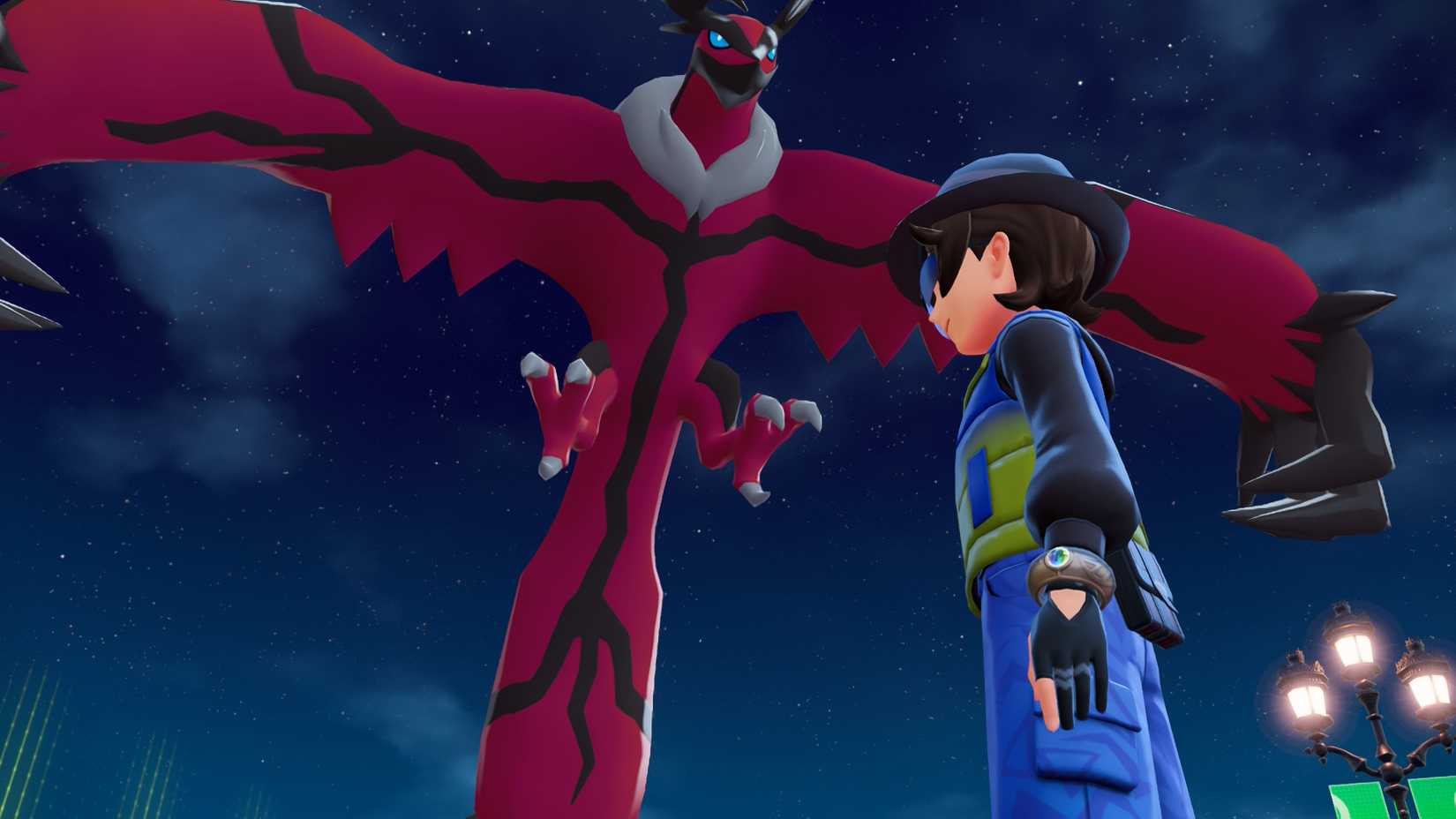 Yveltal and trainerl in Pokemon Legends Z-A